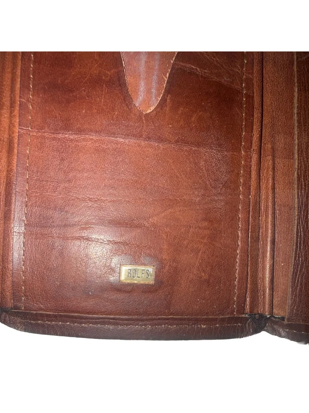 Rolfs Dark Brown Leather Compact Wallet